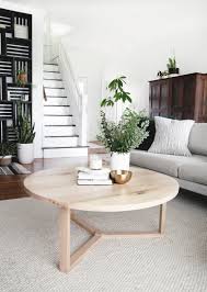 It's easy to walk around since it doesn't have corners. Diy Round Coffee Table