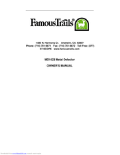 Vous pouvez aussi poser une question sur famous trails md3005. Famous Trails Md1023 Manuals Manualslib