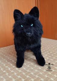 Realistic Plush Black Wolf Toy Custom Collectible Pet Toy Replica For Pets With Photo Realistic Stuffed Animal In 2020 Realistic Stuffed Animals Pet Toys Black Wolf