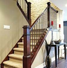 This stairway's soaring paneled wall inspired the stair railing's substantial forms and neutral finish. Staircase Railing 14 Ideas To Elevate Your Home Design Bob Vila