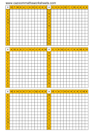 Number Resources Math Worksheets Times Table Grid Times Tables Multiplication Grid