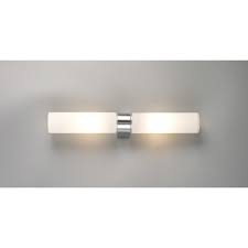 Fixture can be installed either horizontally or vertically. Deco D0386 Tasso 2 Light Bathroom Wall Fitting In Polished Chrome Finish With Opal Glass Shades Castlegate Lights