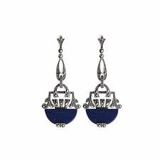 Support crochet en argent 925. Boucles D Oreilles Art Deco L Boutique Bijoux Cocktails Paris 6e