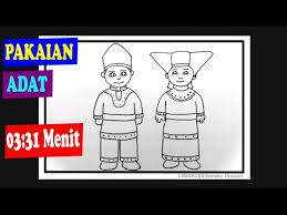 Rumah adat bertingkat dengan desain dari bangunan selain dari pakaian adat terkenal seperti baju penghulu dan baju bundo kanduang, sumatera barat juga mempunyai pakaian adat pengantin padang. Cara Menggambar Pakaian Adat Padang Menggambar Tema Negaraku Youtube