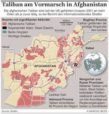 Zivilisten bewaffnen sich, um gegen die radikalen islamisten zu kämpfen. Afghanistan Taliban Vormarsch Infographic
