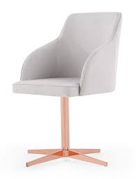 keira office chair has a sleek look that s perfect for your home office the copper base adds a to rose gold and grey bedroom rose gold bedroom rose gold rooms