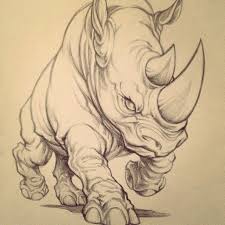 A fellow runner said to me, 'now that you got the tattoo, that means you can't ever stop running! and i. Furious Cartoon Grey Ink Running Rhino Tattoo Design Tattooimages Biz