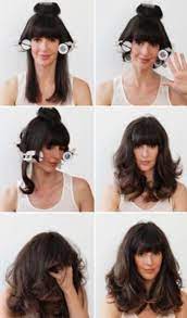 Pin By Melania Brizuela On Hair Makeup I Want To Do And Try Hot Rollers Hair Hair Rollers Tutorial Medium Hair Styles