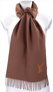 Louis vuitton authentisch monogramm echarpe capri 100% seide fransen schal grau. Louis Vuitton Echarpe Jhelam Schal Aus Kaschmir In Camel Braun Whoislouis Com