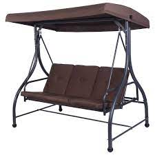 3 seats converting outdoor swing canopy hammock with adjustable tilt canopy patio deck furniture porch swing with canopy porch swing