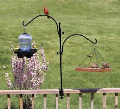 Bird Feeder Pole For Deck Railing Pin On Backyard