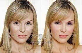 Amanda holden gave us a makeup tutorial with a difference (picture: Pin On Stars With Little Or No Make Up And Photoshop