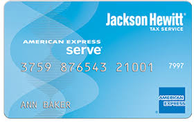 Jackson Hewitt Tax Return Prepaid Card American Express Serve