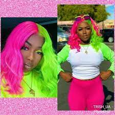 Trisha Hair And Beauty Trends Two Colors Weave Extention For Black Girls Front Lace Wigs Human Hair Colored Weave Hairstyles Black Women Hairstyles