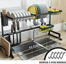 Beli aneka produk rak dapur gantung minimalis online terlengkap dengan mudah, cepat & aman di tokopedia. Rak Piring Wastafel Serbaguna Rak Piring Minimalis Lazada Indonesia