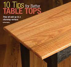 The top layer is some kind of veneer (birch, . 10 Tips For Better Table Tops