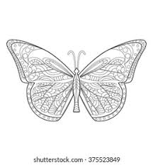 In each coloring page described below, your child will learn fascinating stuff about this. Butterfly Coloring Book Page Adults Children Stock Vector Royalty Free 375523849