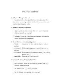 This text usually has the characteristics of answering questions in the form of what, who, where, when, why, and how. Analytical Exposition Hortatory Exposition Pamphlet
