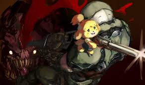 Doom Eternal Crossover Fan Art Cool Cartoons Doom Animal Crossing