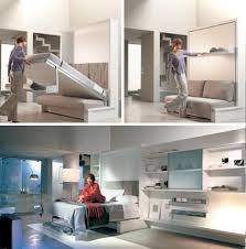 Underneath the cushions is a metal frame that when pulled out, reveals a foldable mattress even better, sleeper sofas are just as comfortable and stylish as a standard couch but are more affordable. Brilliant Space Saving Bed And Sofa Murphy Sofa Bed Small House Decor