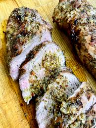 Allow the grilled pork tenderloin to rest on a platter for about 10 minutes covered loosely with a piece of aluminum foil before you slice into it. Marinated Greek Pork Tenderloin The Genetic Chef