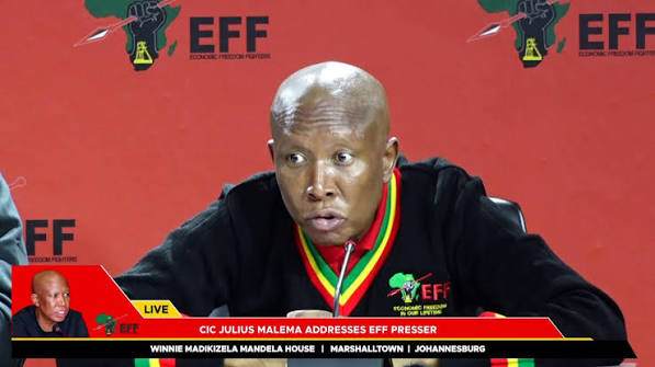 CIC Julius Malema Addresses EFF Press Conference, 10 December 2025