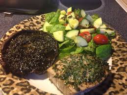 Scd Baked Tuna Steak Tuna Steak Lemon Salt Pepper Fresh Basil 1 2 Slice Of Butter Preheat Oven To 425 Start Wit Baked Dishes Beef Recipes Baked Tuna Steaks