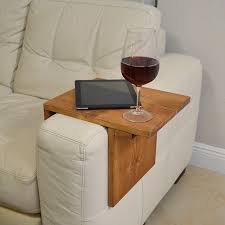 Carvedwoodworks Adjustable Armrest Table Medium Brown Color Arm Rest Table Home Decor Decor