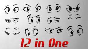 It should meet the first line in a point on the inside of each eye, open on the other end. How To Draw Cartoon Eyes With Expressions Yzarts Youtube