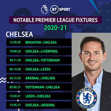 Cesar azpilicueta and billy gilmour were unused substitutes as spain and scotland began their euro 2020 campaigns with a goalless draw and a defeat respectively. Chelsea Premier League 2020 21 Season Fixtures Full List Mysportdab