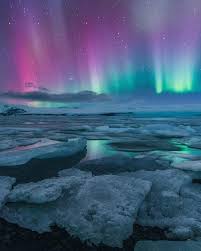 The Very Rare Sight Of Purple Northern Lights Iuriebelegurschi Northern Lights Aurora Borealis Northern Lights Scenery