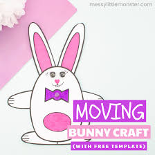 First and foremost i take no credit for any of the free pattern links on this page none of these are any of my work but are the work of many talented people who have donated them generously for everyone to share. Moving Bunny Craft With Bunny Template Messy Little Monster