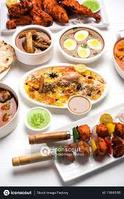 premium indian non veg food in group and served in bowls and plates for restaurants with selective focus photo download in png jpg format