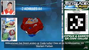 This article is considered a provisional article. Beyblade Burst Turbo Qr Codes Cho Z Achilles Novocom Top