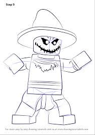 Scarecrow batman coloring pages scarecrow killustration stud by powerbomb1411 deviantart. Step By Step How To Draw Lego The Scarecrow Drawingtutorials101 Com