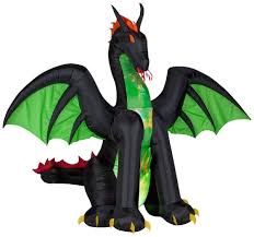 Gemmy Halloween Inflatable Projection Kaleidoscope Green Dragon Great Holiday Inflatabl Halloween Inflatables Dragon Halloween Animated Halloween Decorations
