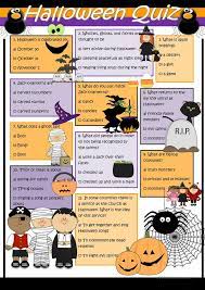 Kids of all ages will have a blast and you won't spend a cent. Halloween Quiz English Esl Worksheets For Distance Learning And Physical Classrooms