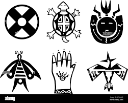 Ancient Native American Symbols Set Stock Vector Image & Art - Alamy