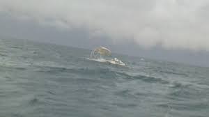 boat sinks during storm