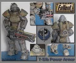 Fallout 4 T 51b Power Armored Paper Craft Mypapercraft Net Power Armor Paper Models Papercraft Download