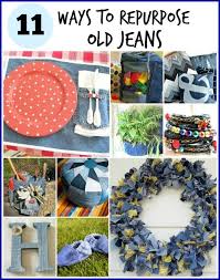 11 More Ways To Repurpose Old Jeans Old Jeans Blue Jeans Crafts Denim Crafts