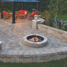 Whether youre making smores or hosting friends here are some tips. Anchor Fresco 52 In X 12 In Northwoods Tan Round Concrete Fire Pit Kit With Metal Liner 70300879 T Patio Pavers Design Backyard Patio Designs Backyard Fire