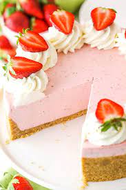 Easy No Bake Strawberry Cheesecake Recipe Perfect Strawberry Dessert Recipe Strawberry Cheesecake Recipe Baked Strawberries Strawberry Cheesecake