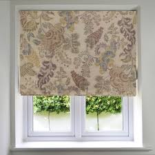 Seamless look shade with sleek contours and zero visual breaks in frontage. Custom Made Floral Roman Blinds Mcalister Trade