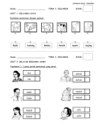 Some of the worksheets displayed are bahasa malaysia kindergarten 2, bahasa melayu tahun 1 kssr kata nama am, sekolah tenby ipoh, bahasa melayu program khas sukatan pelajaran 2015, paper 1 mid year examination memorandam. Bm Worksheet Tema1 Unit1 Unit2 Pemulihan