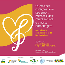 Grupo Vocal Vale Música é atração da festa do Dia das Mães da Praia do  Canto