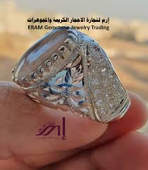 حبك وشغفك يهمنا خاتم ملكي عقيق يمني مشجر مرصع زركون طبيعي100 Agate للعرض