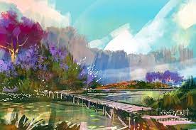And in this class, you'll learn them! Landscape Digital Painting Of Beautiful Digital Art By Tithi Luadthong