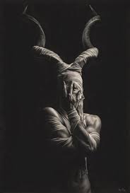 This Jono Dry Pencil Drawing Print Wrapped In Tradition Is Just One Of The Custom Handmade Pieces You Ll Find In Creepy Art Pencil Drawings Dark Fantasy Art