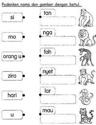 Bahasa Malaysia Prasekolah Latihan Haiwan Liar Preschool Activities Printable Preschool Learning Activities Preschool Writing